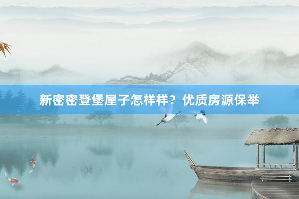 新密密登堡屋子怎样样？优质房源保举